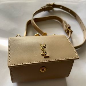 Saint Laurent Leather Crossbody Pouch